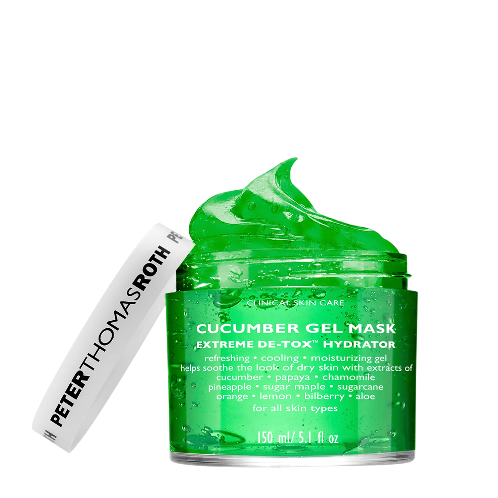 Peter Thomas Roth Cucumber Gel Mask Extreme De-Tox Hydrator 150ml - Гелева маска для обличчя для інтенсивного детоксу та зволоження з екстрактом огірка - фото №1 Peter Thomas Roth Cucumber Gel Mask Extreme De-Tox Hydrator 150ml - Гелева маска для обличчя для інтенсивного детоксу та зволоження з екстрактом огірка - фото №1